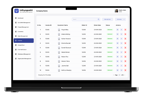 Order Management Mockup